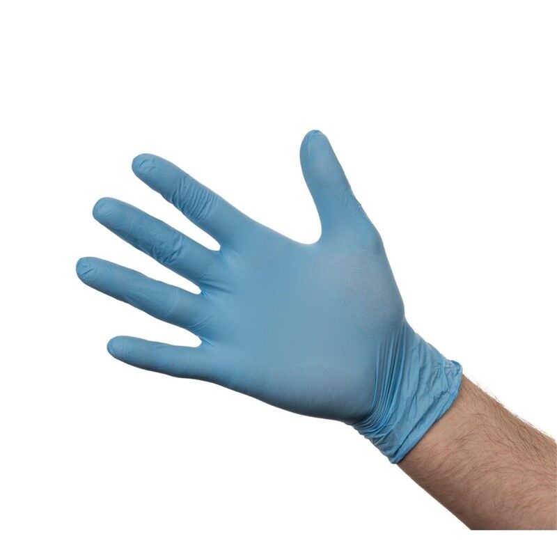 HVS-Select Nitril handschoenen blauw poedervrij L