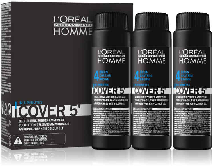 L'Oréal Professionnel L’Oréal LP Homme Cover '5 Bruin 4 - 3x50 ml