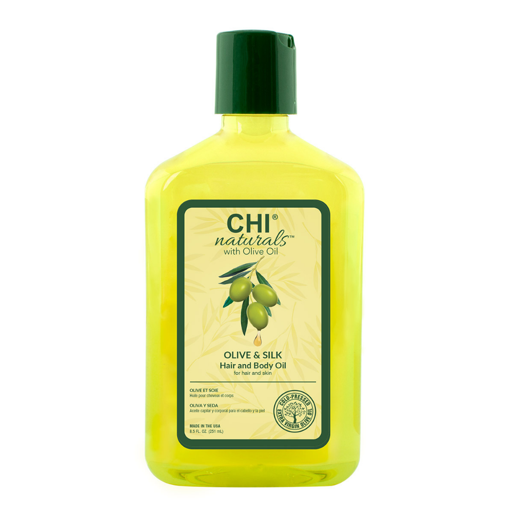 CHI Olive Organics - Olive & Silk Hair and Body Oil 251ml.
