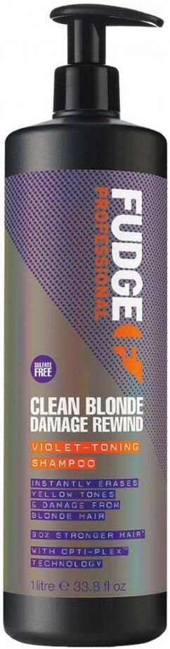 Fudge Clean Blonde Damage Rewind Violet Toning Zilvershampoo 1000 ml