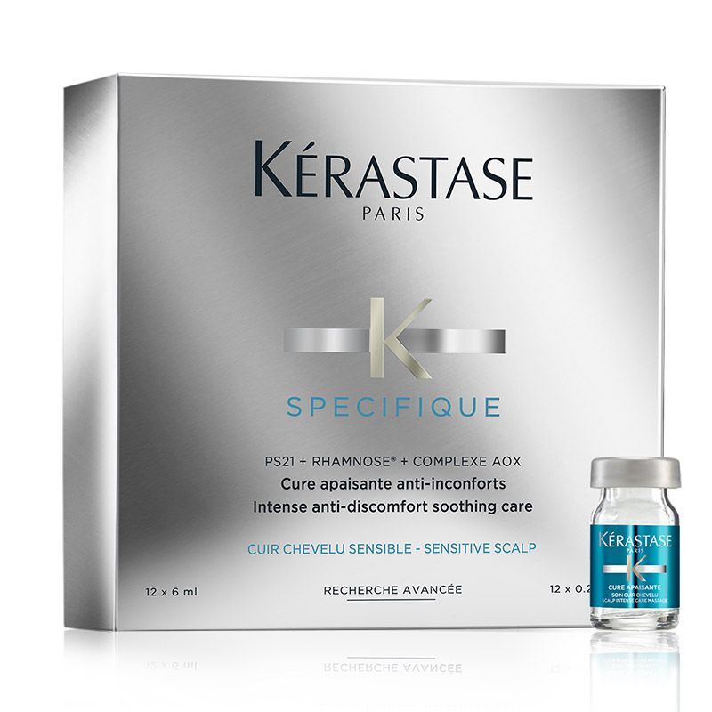 Kerastase Kérastase Specifique Cure Apaisante 12 x 6 ml voor een Gevoelige Hoofdhuid-12 x 6 ml