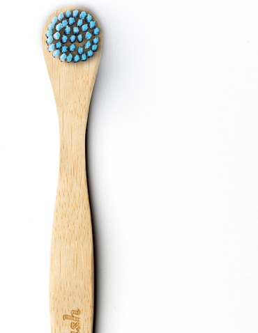 Humble Brush Bamboe Tongschraper Blauw, 100% Bamboe, Biologisch Afbreekbaar