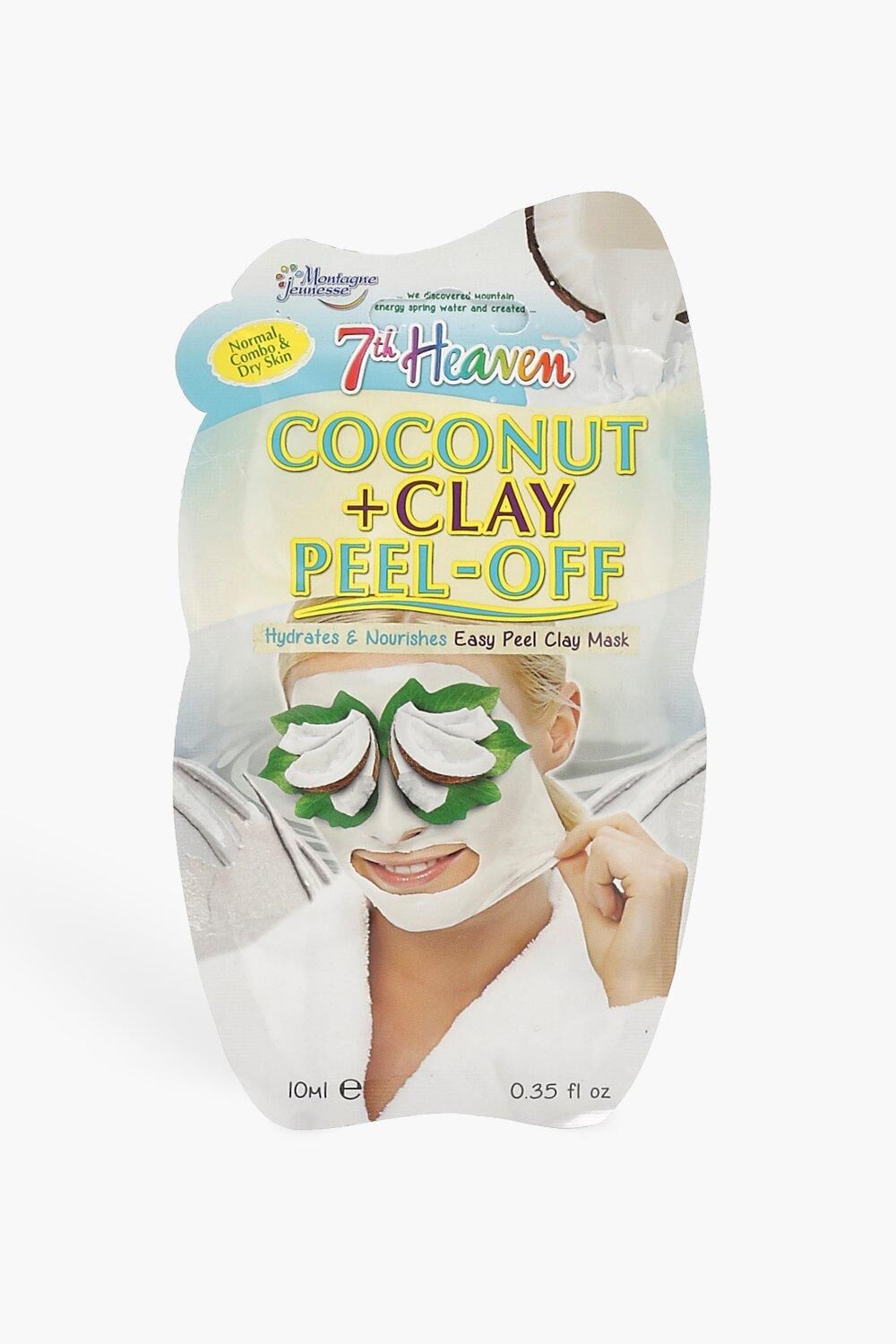 Boohoo Coconut & Clay Peel Off Face Mask- White  - Size: ONE SIZE