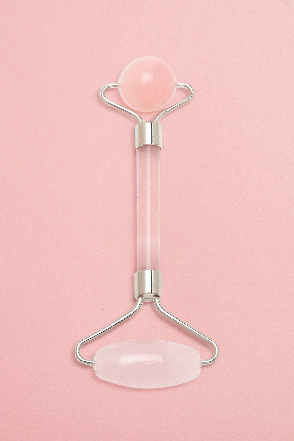 Boohoo Beauty Rose Quartz Facial Roller- Pink  - Size: ONE SIZE