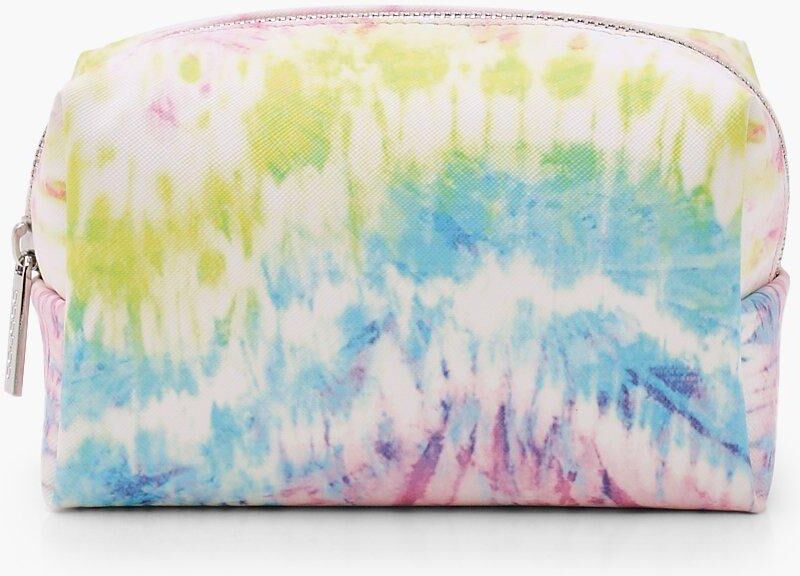 Boohoo Beauty Tye Dye Makeup Bag- Multi  - Size: ONE SIZE