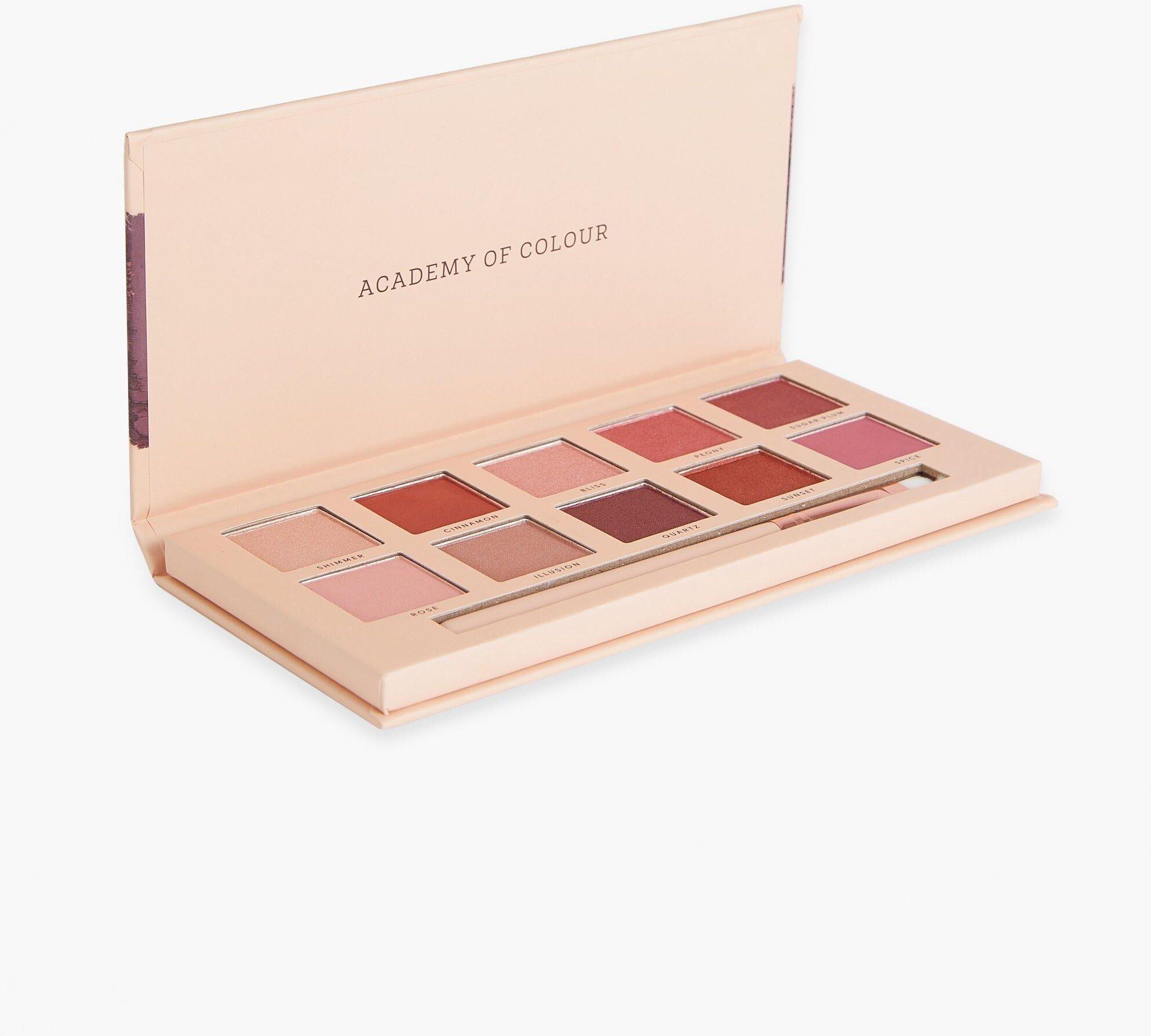 Boohoo Academy Of Colour Berry 10 Shade Eye Shadow- Red  - Size: ONE SIZE