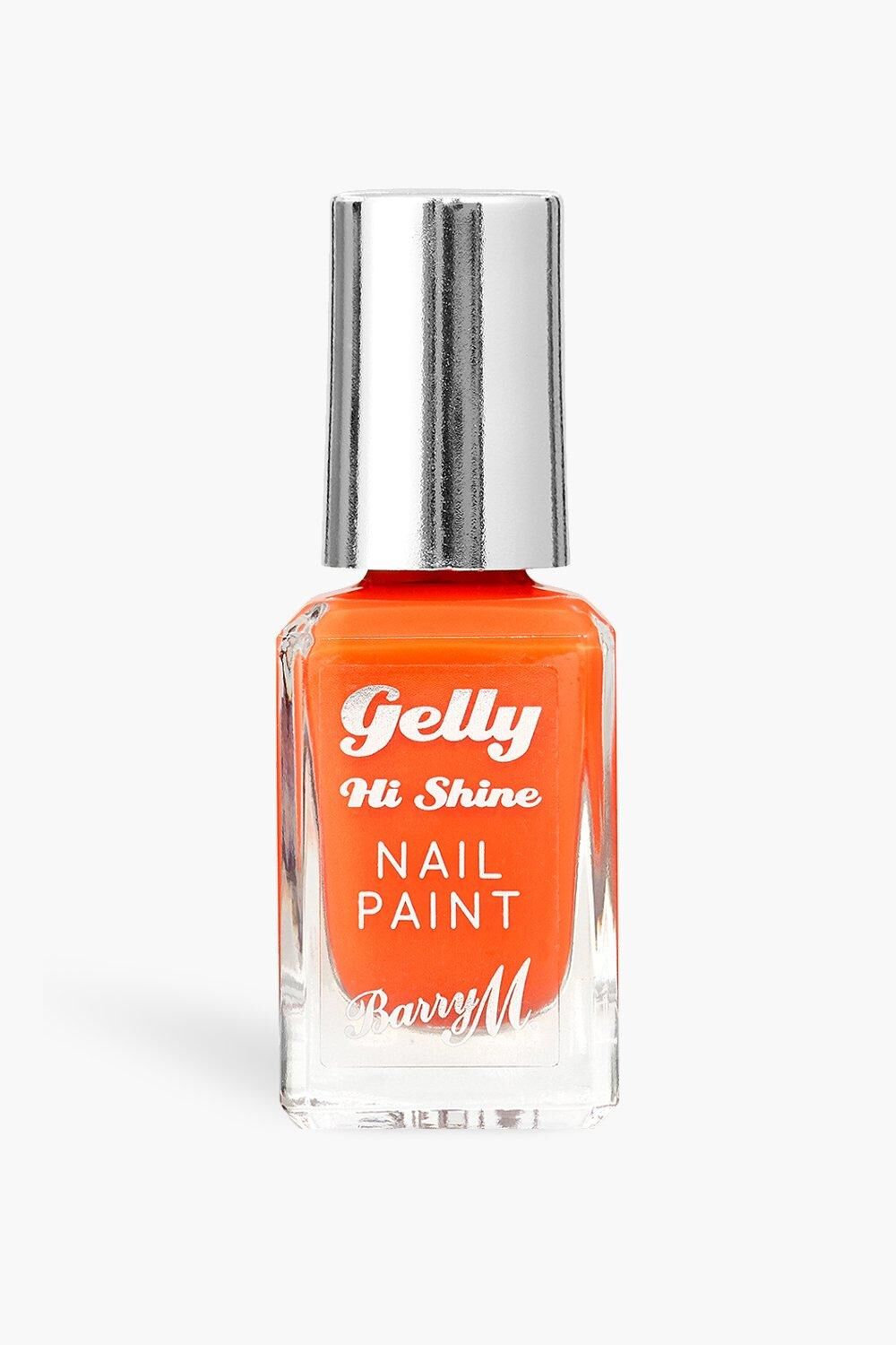 Barry M Gelly Hi Shine Nail Paint Tangerine- Orange  - Size: ONE SIZE