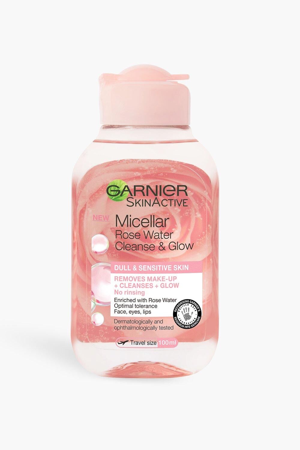 Garnier Micellar Rose Cleansing Water For Dull Skin 100Ml- Pink  - Size: ONE SIZE