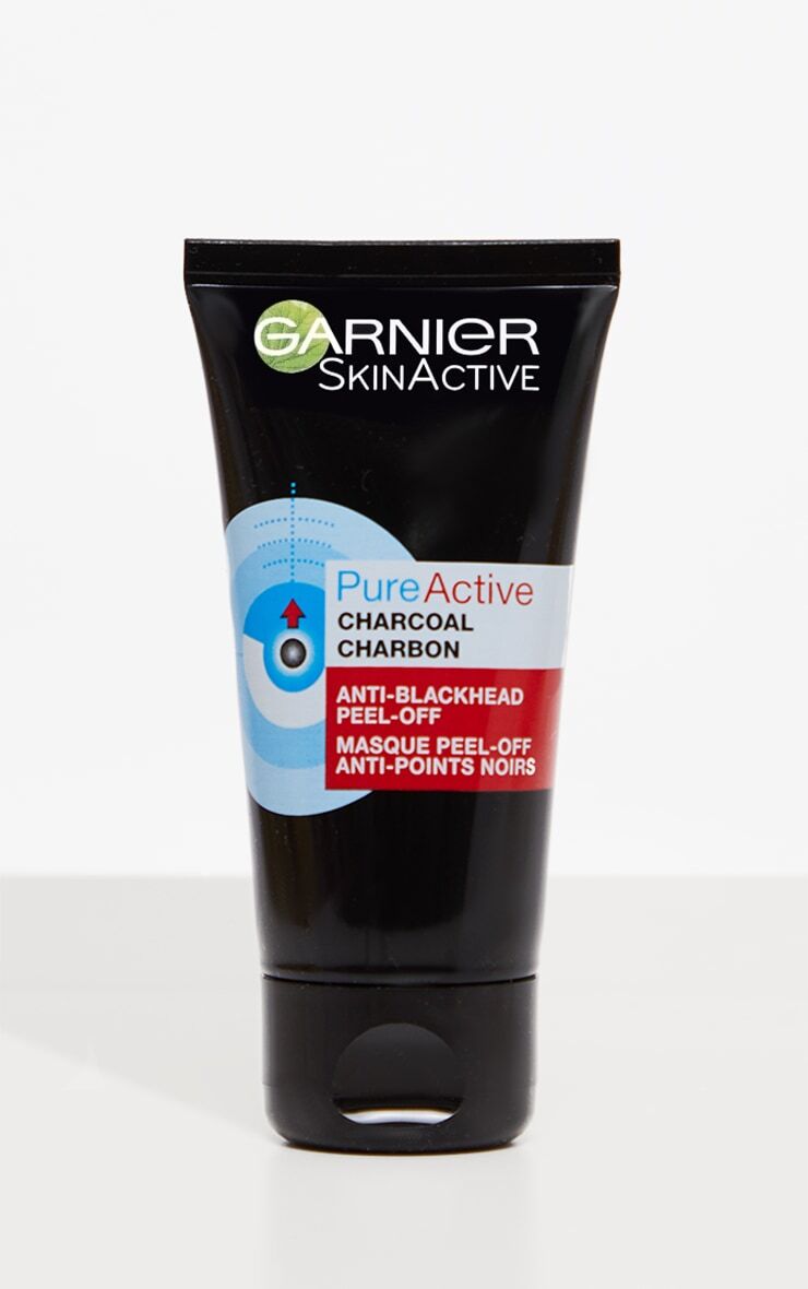 PrettyLittleThing Garnier Pure Active Anti Blackhead Charcoal Peel Off Mask  - Charcoal - Size: One Size