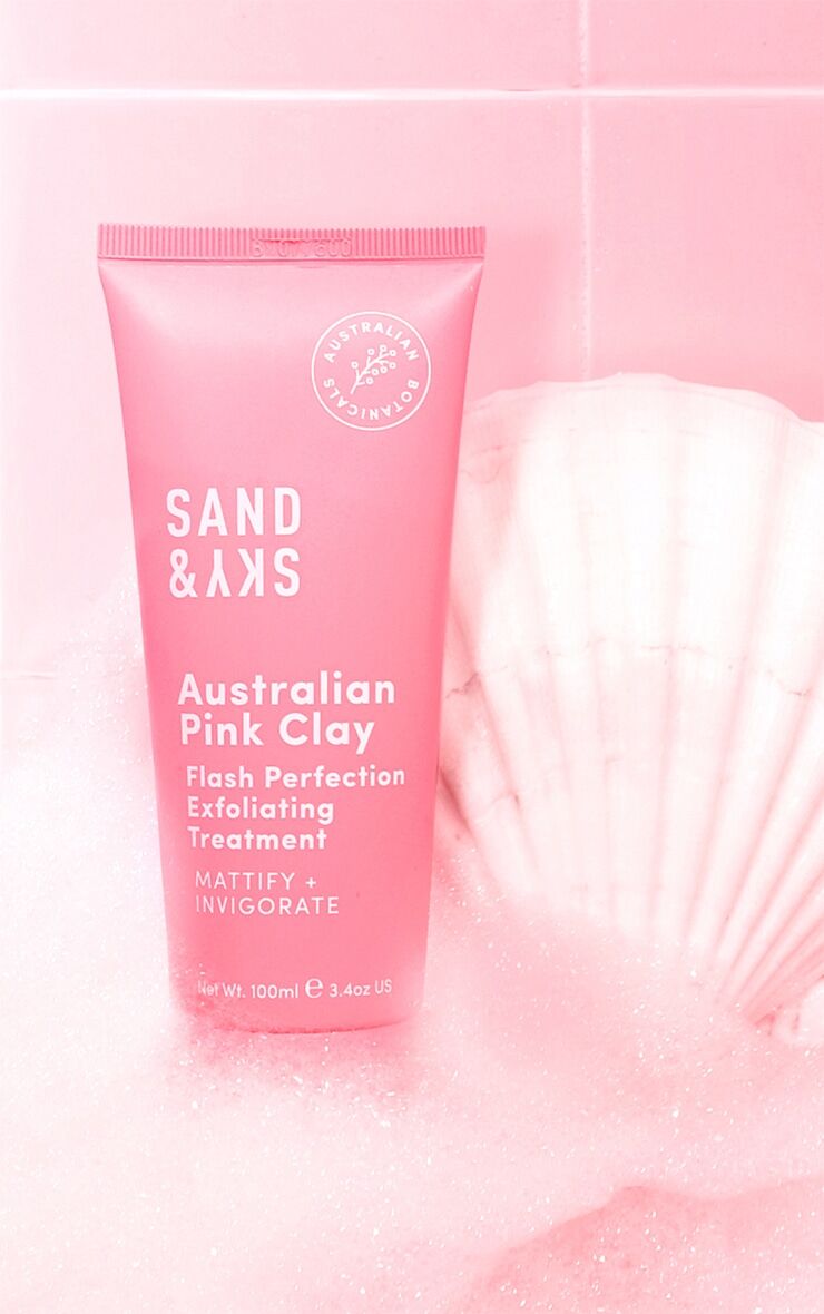 PrettyLittleThing Sand & Sky Australian Pink Clay Flash Perfection Exfoliating Treatment  - Pink - Size: One Size