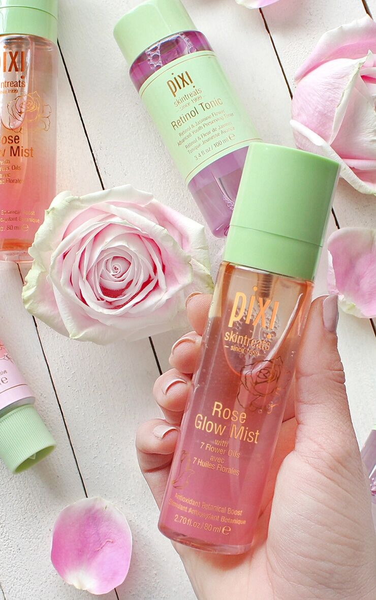 PrettyLittleThing Pixi Rose Glow Mist  - Clear - Size: One Size