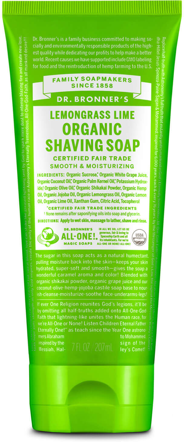 Dr. Bronner's Dr. Bronner Organic Lemongrass Shaving Gel (207ml)