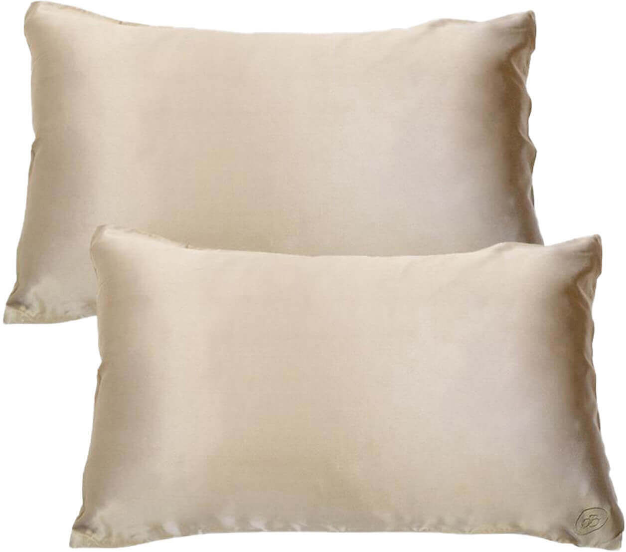 The Goodnight Co. Silk Pillowcase Twin Pack - Shimmering Nude