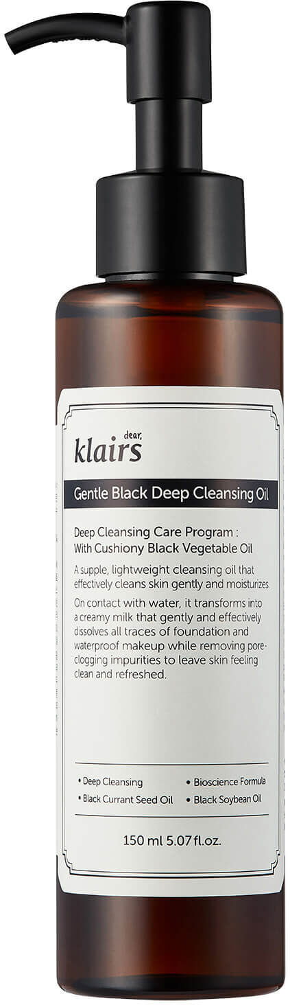 Dear, Klairs Gentle Black Deep Cleansing Oil 150ml