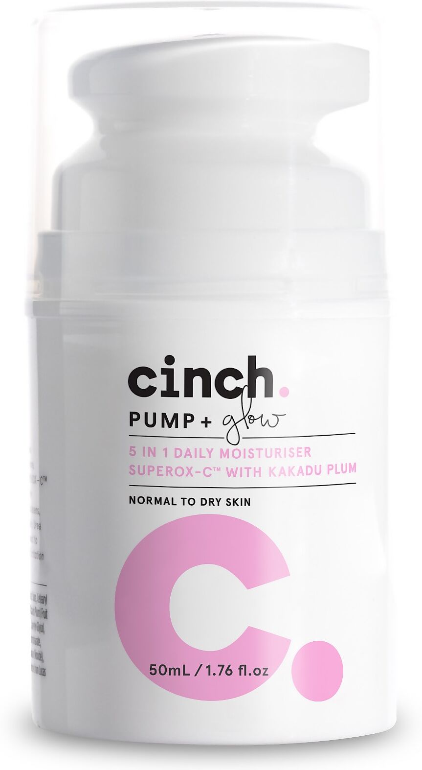 Cinch Pump + Glow 5-in-1 Moisturiser 50ml