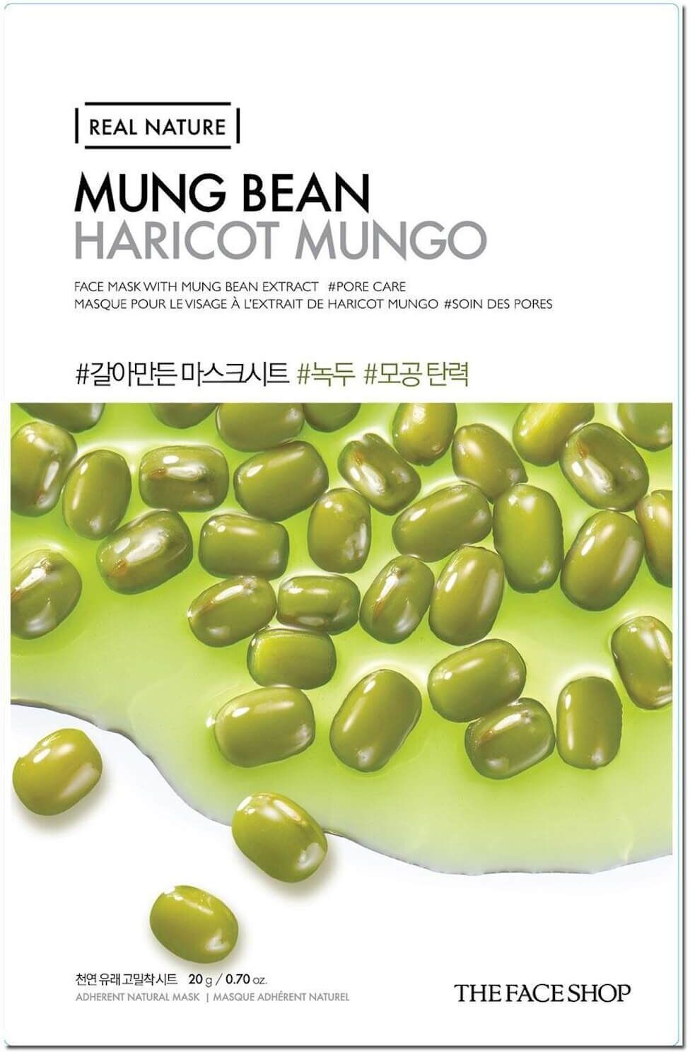 THE FACE SHOP Real Nature Sheet Mask Mung Bean