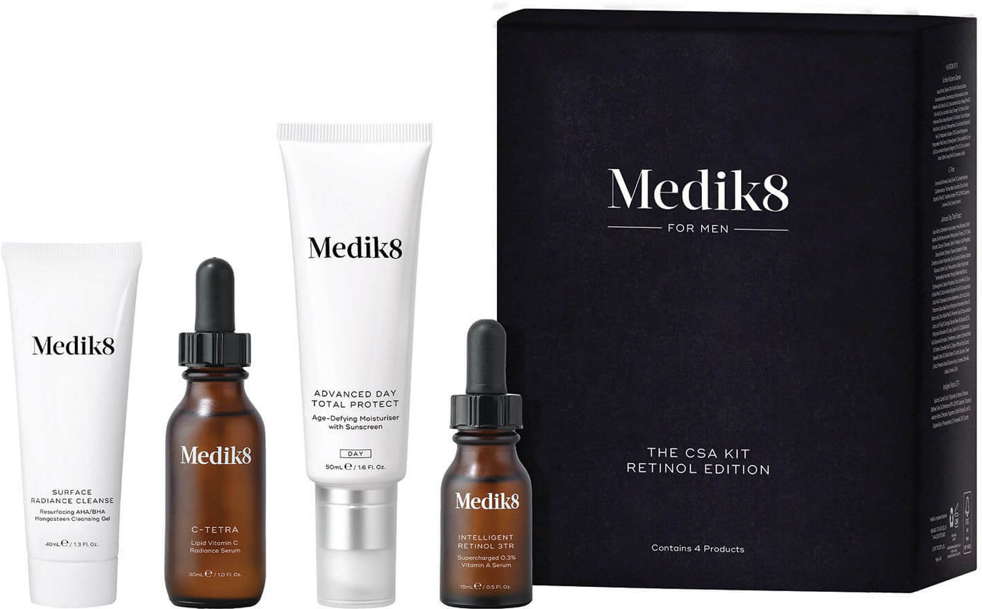 Medik8 The CSA Kit Retinol Edition for Men (Worth $296.00)