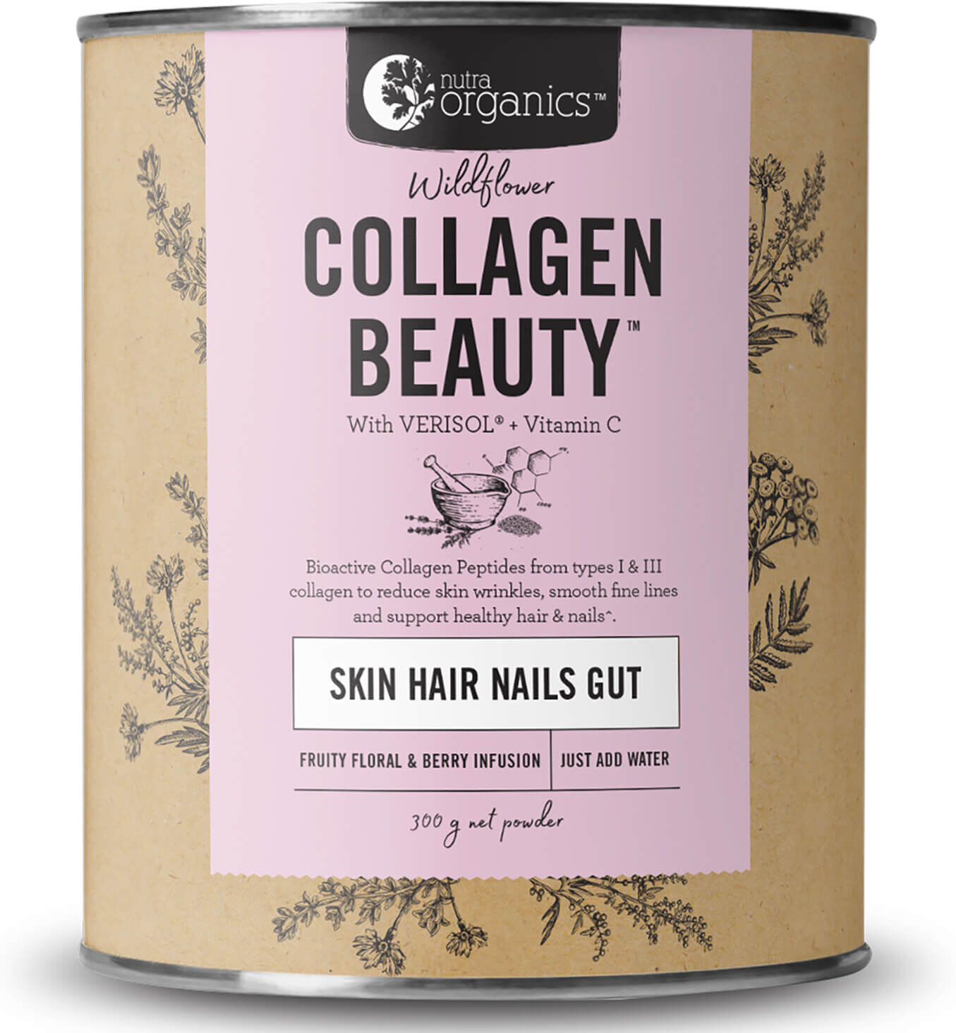 Nutra Organics Collagen Beauty - Wildflower 300g