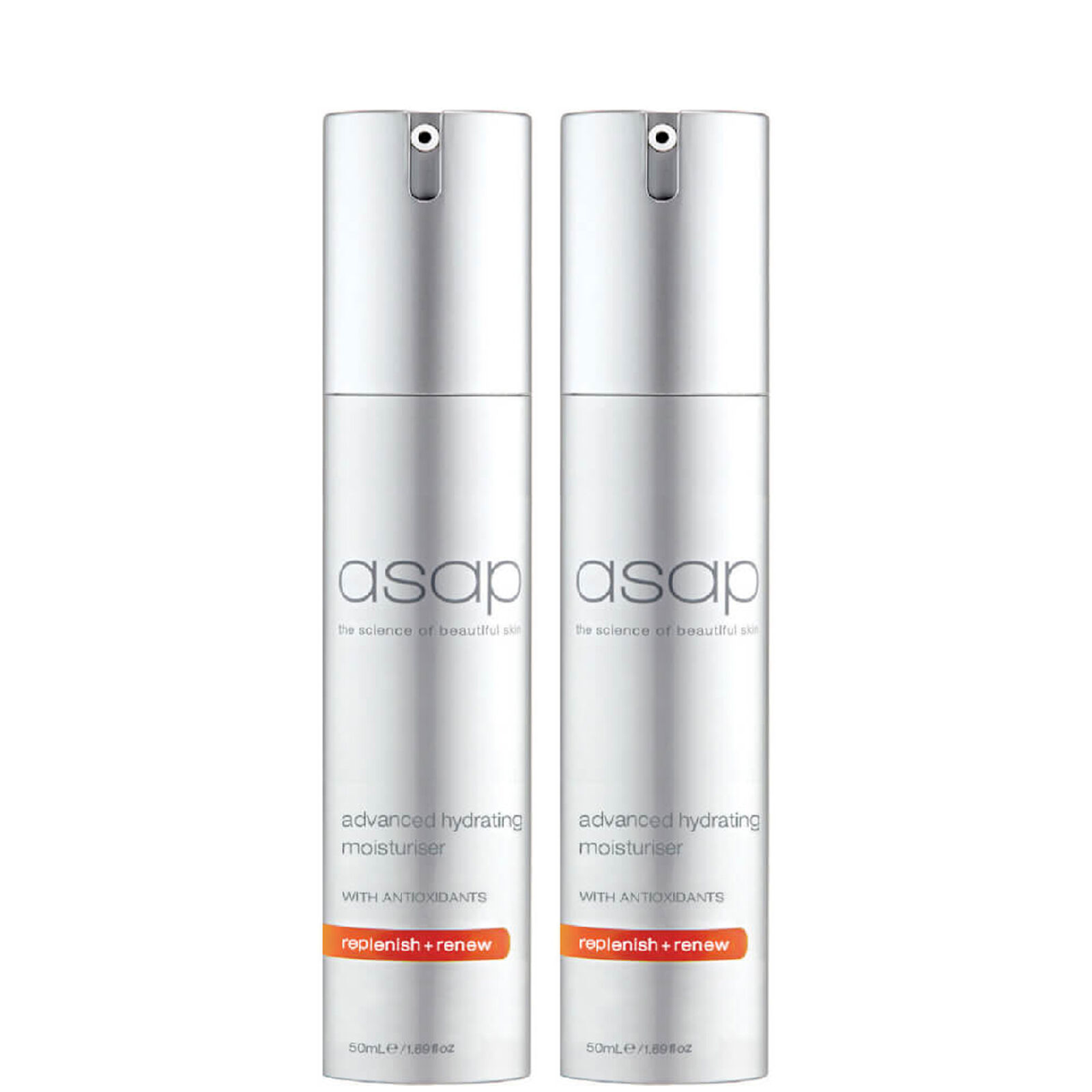 asap 2 x asap Advanced Hydrating Moisturiser 50ml