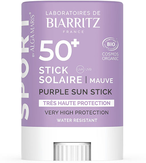 Laboratoires de Biarritz Soins Solaires Stick SPF50+ Bio Mauve 12g