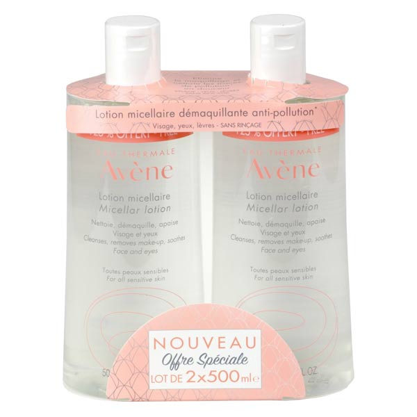 Avène Les Essentiels Lotion Micellaire Lot de 2 x 500ml