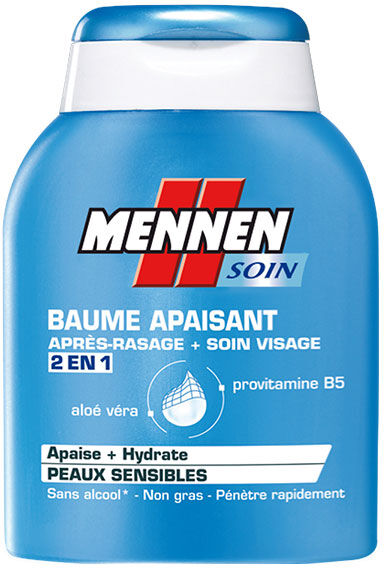 Mennen Soin Baume Apaisant 2-en-1 Après-Rasage et Soin Visage Homme 100ml