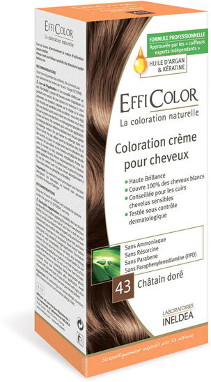 EffiColor Coloration Crème Châtain Doré 43