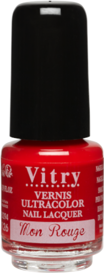 Vitry Vernis à Ongles N°126 Mon Rouge 4ml