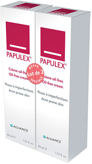 Alliance Pharma France Alliance Pharma Papulex ® Crème Oil-Free Anti-Imperfections Lot de 2 x 40ml