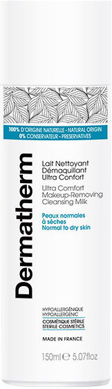 Dermatherm Lait Nettoyant Démaquillant Ultra Confort 150ml