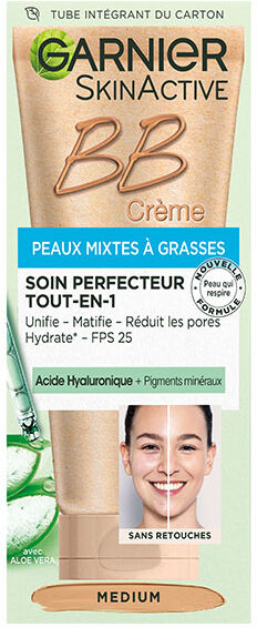 Garnier Skinactive BB Crème Soin Perfecteur Peaux Mixtes Medium 40ml