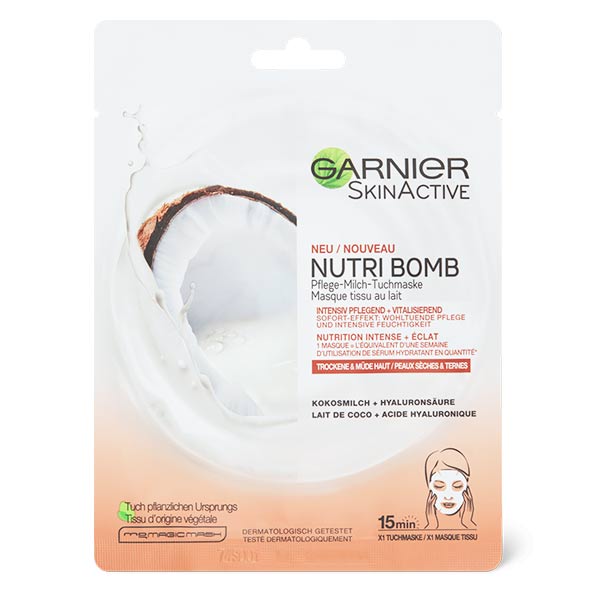 Garnier SkinActive Nutri Bomb Masque Tissu Coco 28g