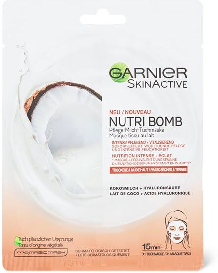 Garnier SkinActive Nutri Bomb Masque Tissu Coco 28g