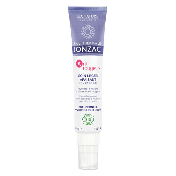 Jonzac Anti-Rougeurs Soin Léger Apaisant Bio 40ml