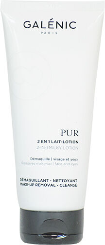 Galénic Pur 2 en 1 Lait Lotion Démaquillante Visage et Yeux 200ml