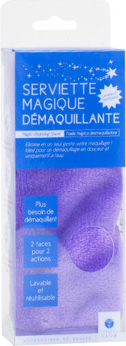 Lysse Make Up Serviette Magique Démaquillante Violette