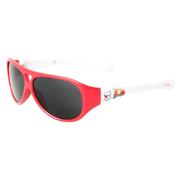 Loubsol Enfant Lunettes de Soleil 0-2 ans Rouge et Blanc