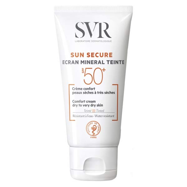 SVR Sun Secure Écran Minéral Teinté SPF50+ Peaux Sèches à Très Sèches 60g