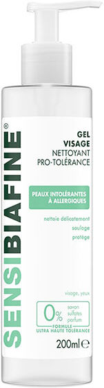 Biafine Sensibiafine Gel Nettoyant Visage Pro-Tolérance 200ml