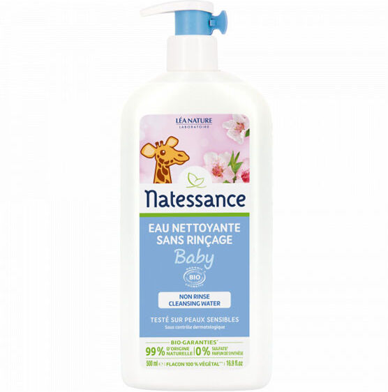 Natessance Bébé Naturel Eau Nettoyante Sans Rinçage 500ml