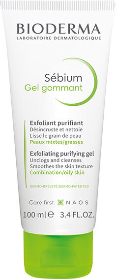 Bioderma Sébium Gel Gommant Exfoliant Purifiant Peaux Mixtes à Grasses 100ml