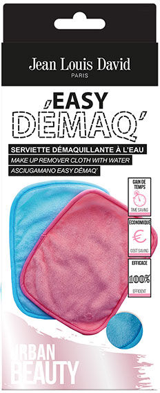 Jean Louis David Beauty Care Easy Démaq' Serviette Démaquillante 2 unités