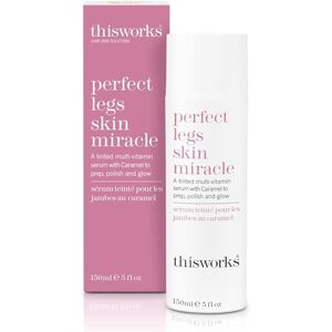 This Works Perfect Legs Skin Miracle, 150 ml — Multivitamin-angereichertes getöntes Serum für alle Hauttöne mit Vitamin C, Karamell und Arnika gegen einen ungleichmäßigen Hautton