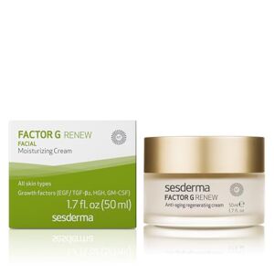 SESDERMA Factor G Renew Verjüngungscreme   Hydratisierte und Erneuerte Haut   Anti-Aging-Pflege   Verjüngung   Anti-Falten-Creme   Hydratisierte Haut