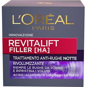 L'Oréal Paris Revitalift Filler [HA] Trattamento Anti-Rughe rivolumizzante Notte 50ml