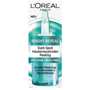 L’Oréal Paris Bright Reveal Dark Spot Hauterneuerndes Peeling, 25 % [AHA + BHA + PHA] Gesichtspeeling 25 ml Damen