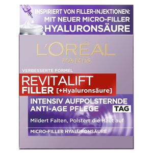 L’Oréal Paris Revitalift Filler Anti-Aging Tagescreme mit Hyaluronsäure Gesichtscreme 50 ml Damen