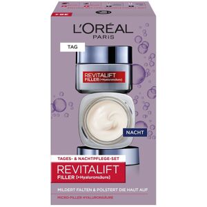 L’Oréal Paris Revitalift Filler Geschenkset mit Tages- & Nachtpflege Gesichtscreme Damen