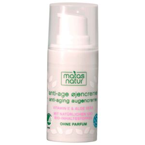 MATAS Natur Anti-Aging Augencreme mit Bio-Aloe Vera und Vitamin E 15 ml