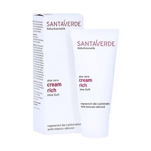 SANTAVERDE GmbH ALOE VERA CREME rich ohne Duft 30 Milliliter